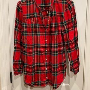 Plaid Tunic